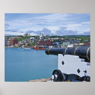 Poster St. John's, Terre-Neuve, Canada, le front de mer