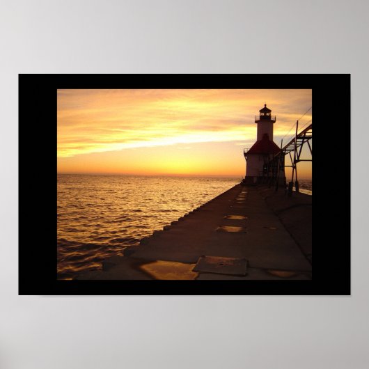 Poster St. Joseph Pier Light, MI (Devant)