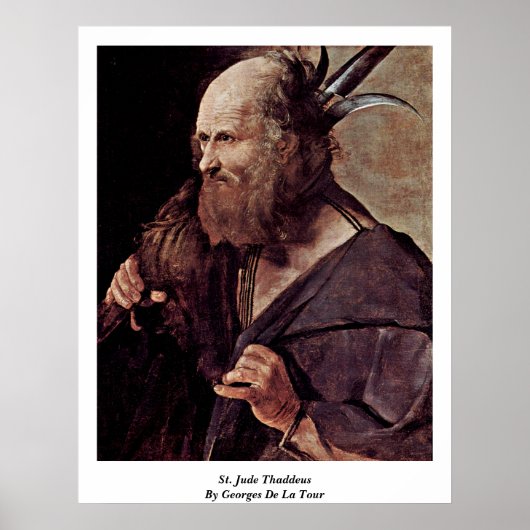 Poster St. Jude Thaddeus Par Georges De La Tour (Devant)