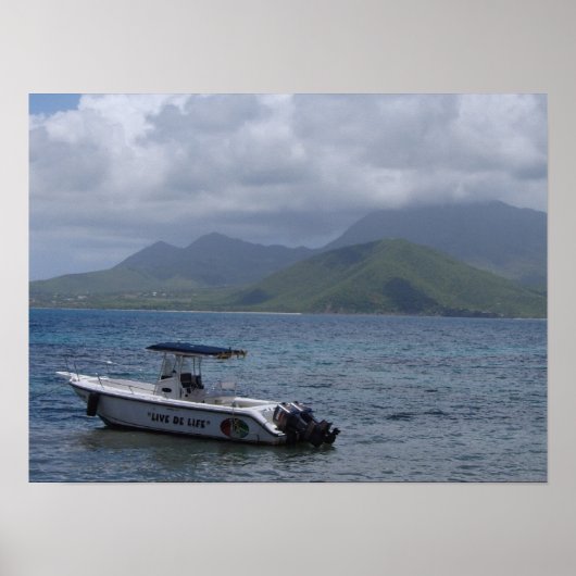 Poster St Kitts, Turtle Beach (Devant)