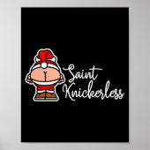 Poster St. Knickerless Funny Mooning Santa Claus Christma (Devant)