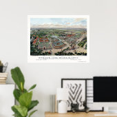 Poster St. Louis, MO Carte panoramique de l'exposition mo (Bureau à domicile)