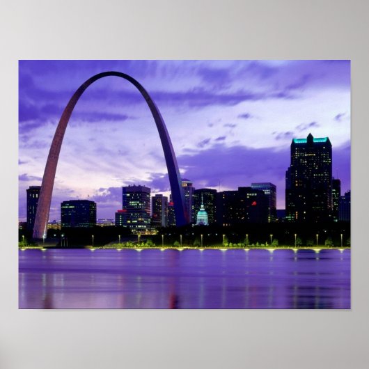 Poster St. Louis Skyline (Devant)