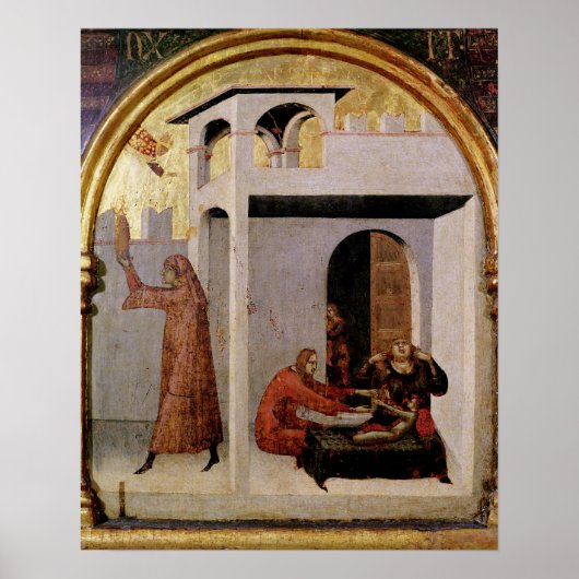 Poster St. Louis Toulouse apparaissant au chevet malade (Devant)