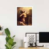 Poster St. Margaret à côté du diable vaincu (panneau) (Bureau à domicile)