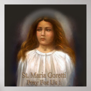 Poster St Maria Goretti prient pour nous