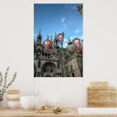 Poster St. Marks et lampe, Venise, Italie (Cuisine)