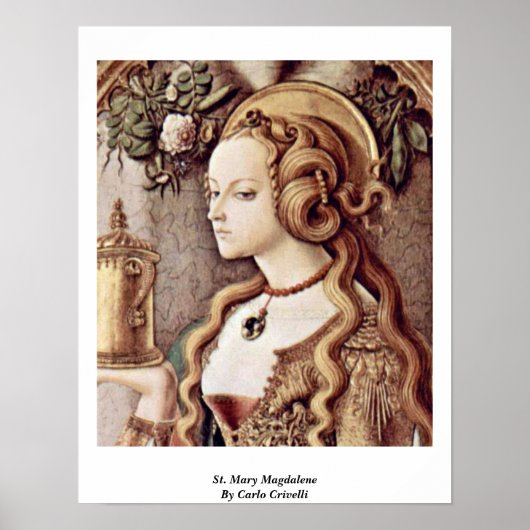 Poster St Mary Magdalene Par Carlo Crivelli (Devant)