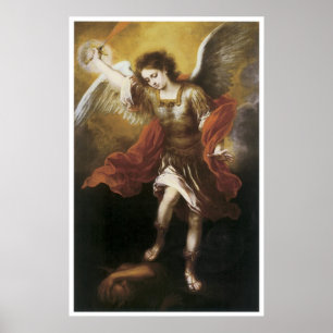 Poster St. Michael, 1665-66 Bartolome Esteban Murillo