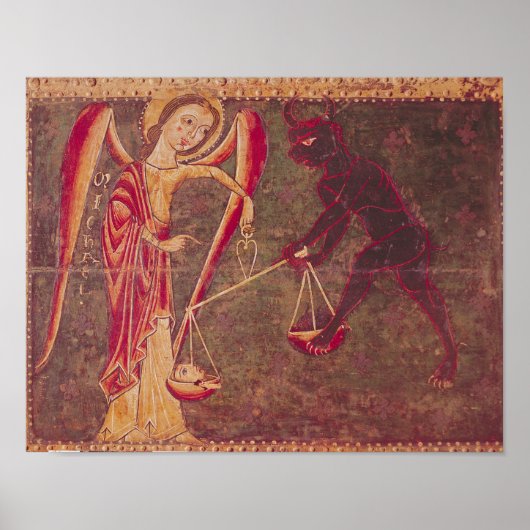 Poster St. Michael Aigles de pesage, d'un retable (Devant)