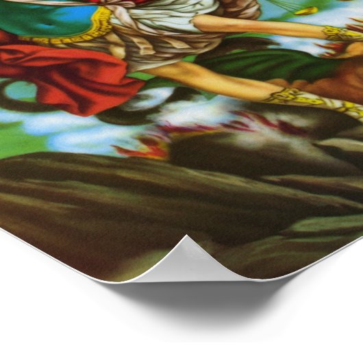 Poster St Michael Archangel San Miguel Arcangel Imprimer (Coin)