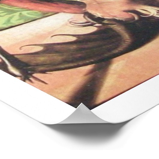 POSTER ST. MICHAEL, DRAGON ET JUSTICE (Coin)