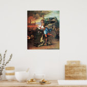 Poster St MICHAEL ET LE DRAGON (Cuisine)