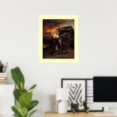 Poster St MICHAEL ET LE DRAGON (Bureau à domicile)