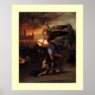 Poster St MICHAEL ET LE DRAGON