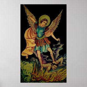 Poster St. Michael La toile ArchAngel Imprimer