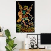 Poster St. Michael La toile ArchAngel Imprimer (Bureau à domicile)