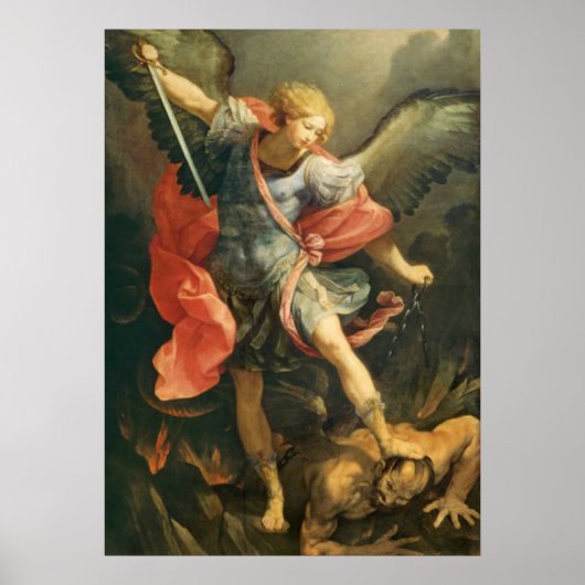 Poster St Michael l'archange bataille avec le diable (Devant)
