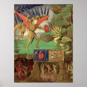Poster St Michael massacrant le dragon