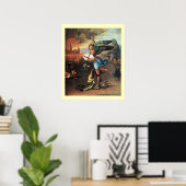 Poster St MICHEL ET LE DRAGON (Bureau à domicile)