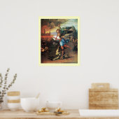Poster St MICHEL ET LE DRAGON (Cuisine)