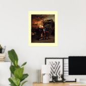 Poster St MICHEL ET LE DRAGON (Bureau à domicile)