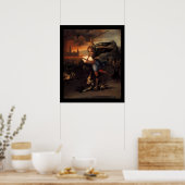 Poster St MICHEL ET LE DRAGON (Cuisine)