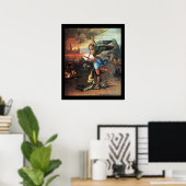 Poster St MICHEL ET LE DRAGON (Bureau à domicile)