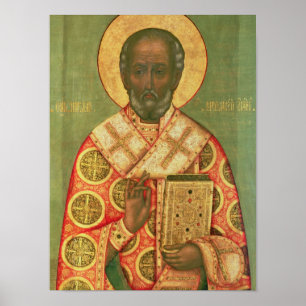 Poster St. Nicholas, École de Moscou