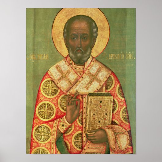 Poster St. Nicholas, École de Moscou (Devant)