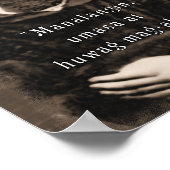 Poster St Padre Pio Catholique Saint Philippine citation (Coin)