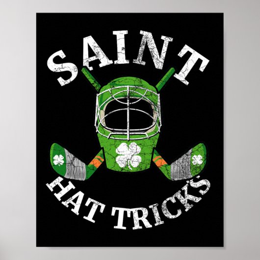 Poster St. Patrick#39 ; s Jour Saint Casquette Tricks Hoc (Devant)