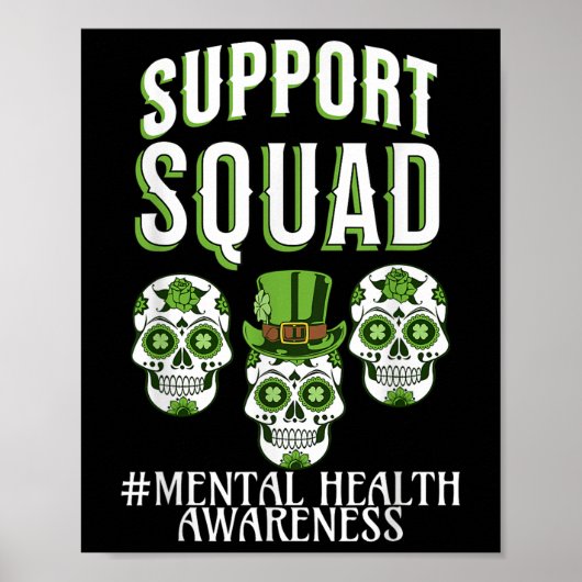Poster St patrick de sensibilisation de l'équipe de souti (Devant)