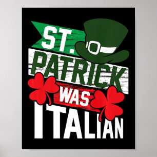 Poster St. Patrick Était Amusant Italien St. Patrick's Da