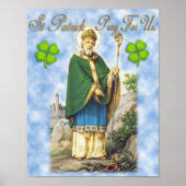 Poster St Patrick, Patron Saint d'Irlande. (Devant)