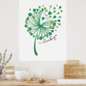 Poster St.Patrick’s Day Dandelion Lucky (Cuisine)