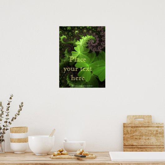 Poster St Patrick Shamrock Field (Cuisine)