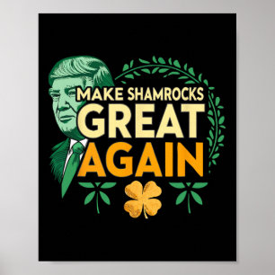 Poster St. Patrick Trump irlandais américain - Faire des
