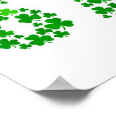 Poster St Patricks Day 67 Mème Feuille de Trèfle Hommes F (Coin)