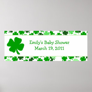 Poster ST PATRICK'S DAY Baby shower / Anniversaire