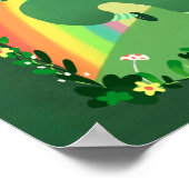Poster St. Patrick's Day Cute Leprechaun Art Imprimer (Coin)