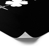 Poster St Patricks Day Électrocardiogramme Battement de c (Coin)