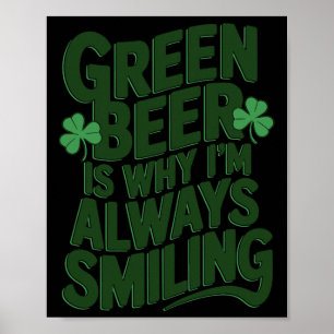 Poster St Patricks Day Fierté Irlandaise Défilé du Trèfle