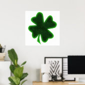 Poster St. Patrick's Day Four Leaf Clover (Bureau à domicile)
