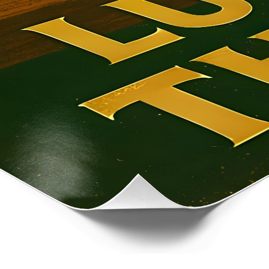 Poster St. Patrick's Day Luck Of The Irish Clover Martini (Coin)