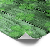 Poster St. Patrick's Day Shamrock Parties scintillant Gol (Coin)