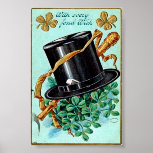 Poster St Patrick's vintage (Devant)