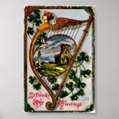 Poster St Patrick's vintage (Devant)