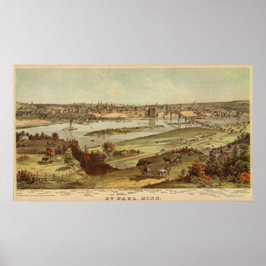 Poster St. Paul, Minnesota Lithographie 2 (Devant)