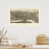 Poster St. Paul, MN Carte panoramique - 1906 (Cuisine)